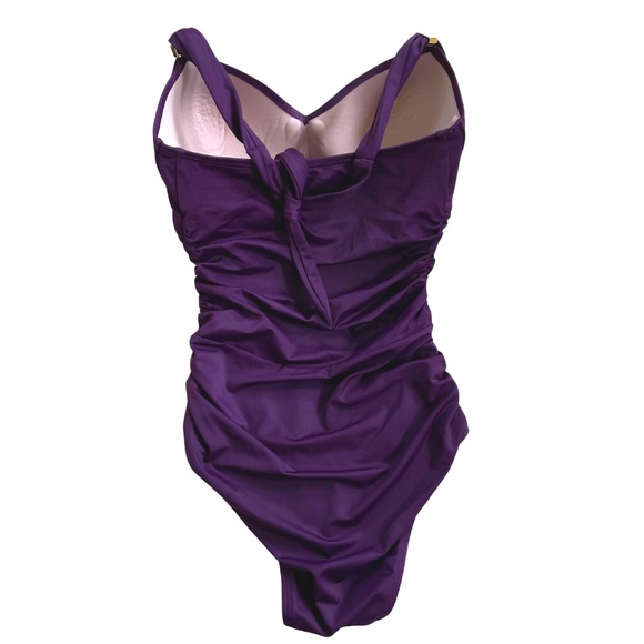 VICTORIA’s SECRET UNFORGETTABLE SEXY ONE-PIECE SWIMSUIT IN BURGUNDY SIZE: 34D - Picture 3 of 6